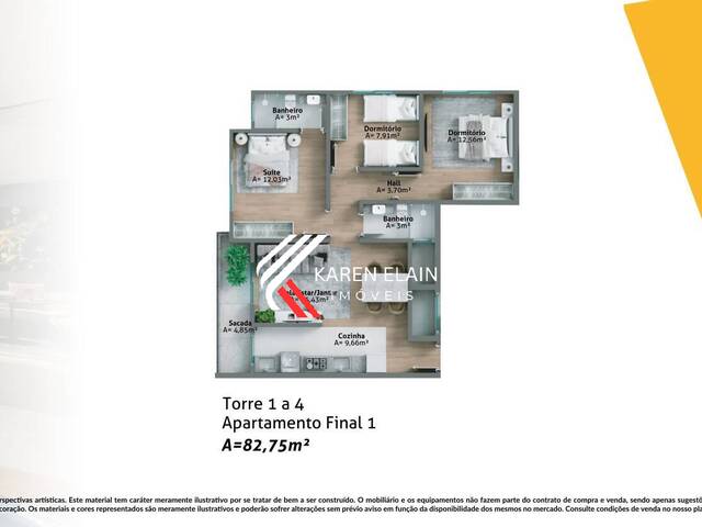 #1705 - Apartamento para Venda em Biguaçu - SC - 3